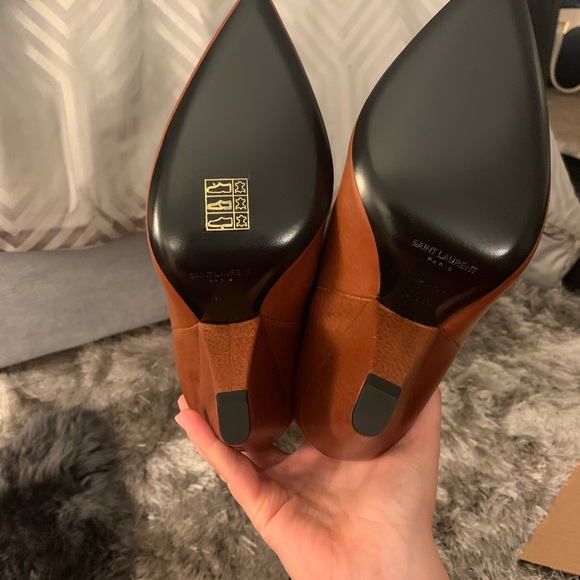 SOLD Saint Laurent Niki Leather Thigh High Boots - Picture 5 of 11